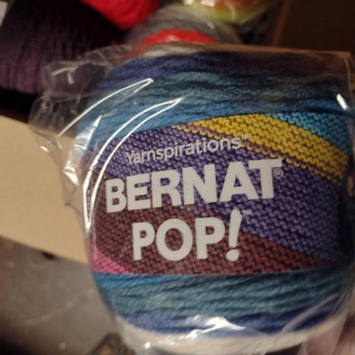 Large Collection of Yarn and Knitting Supplies
