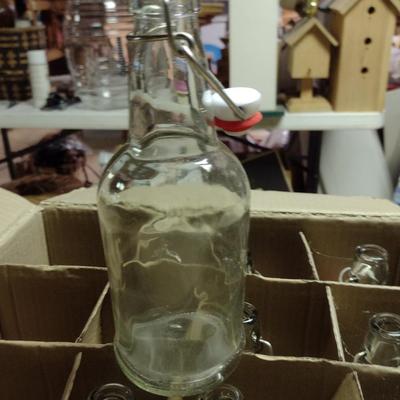 16oz Bale Top Glass Bottles- 10 Pieces