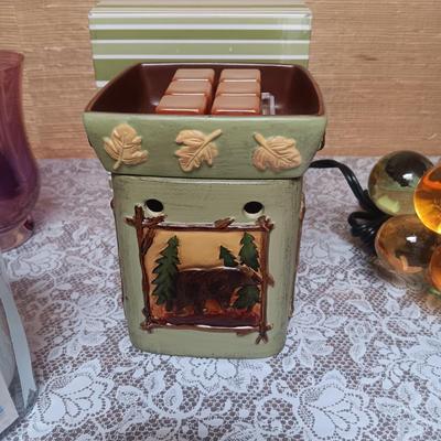 GLASS GRAPES, SCENTSY WAX WARMER AND MORE