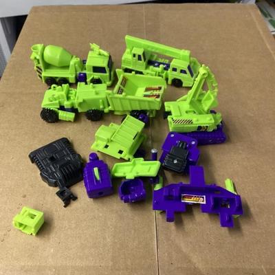 Devastator Deceptikon transformers lot