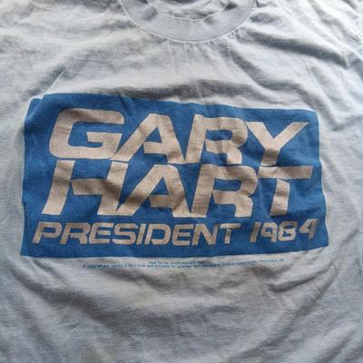 GARY HART PRESIDENT 1984 T-SHIRT