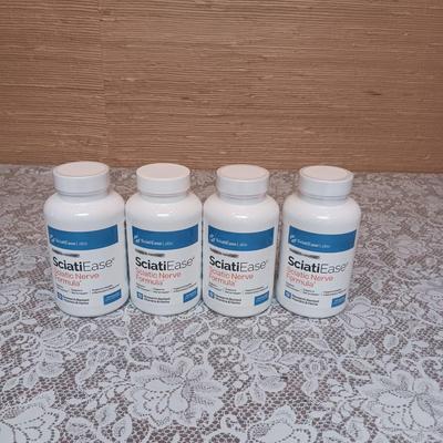 4 SEALED BOTTLES OF SCIATIEASE SUPPLEMENT SCIATIC NERVE FORMULA