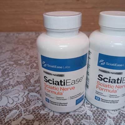 4 SEALED BOTTLES OF SCIATIEASE SUPPLEMENT SCIATIC NERVE FORMULA