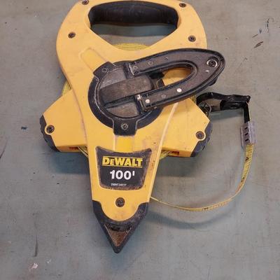 DEWALT 100' MEASURING TAPE AND HAND TOOLS