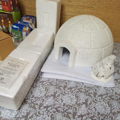 VILLAGE BUILDING ORNAMENTS, IGLOO AND MORE