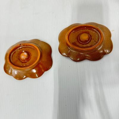 1022 Frankoma Bowl and Flower Candlesticks
