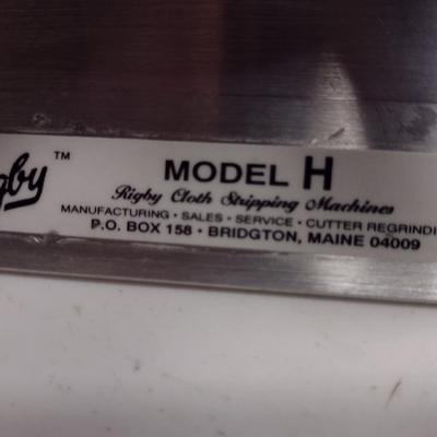Rigby Cloth Stripping Machine Model H