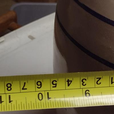 Martinez Pottery (Marshall, TX) Butter Crock with Plunger and Butter Molds