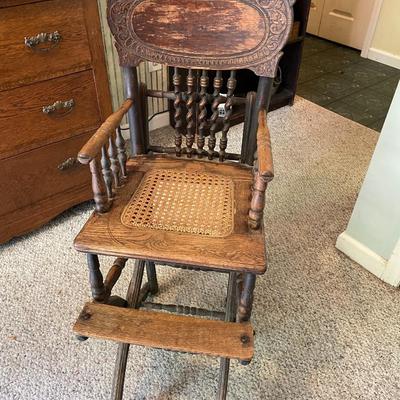 Antique Baby High Chair