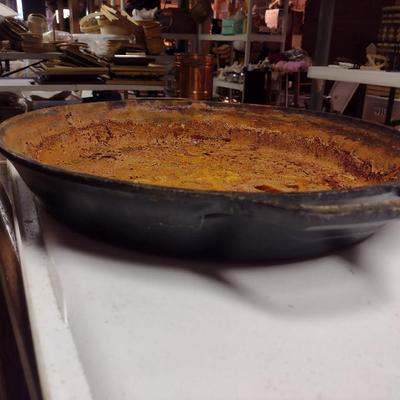 Large, Lodge Cast Iron Double Handled Pan- Approx 17" in Diameter, 3" Deep