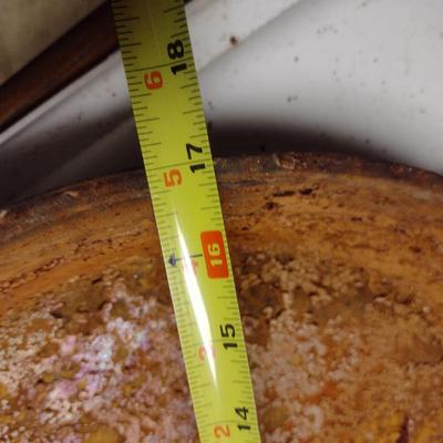 Large, Lodge Cast Iron Double Handled Pan- Approx 17" in Diameter, 3" Deep