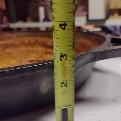 Large, Lodge Cast Iron Double Handled Pan- Approx 17" in Diameter, 3" Deep