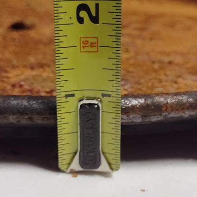 Large, Lodge Cast Iron Double Handled Griddle- Approx 15" in Diameter, 1" Deep