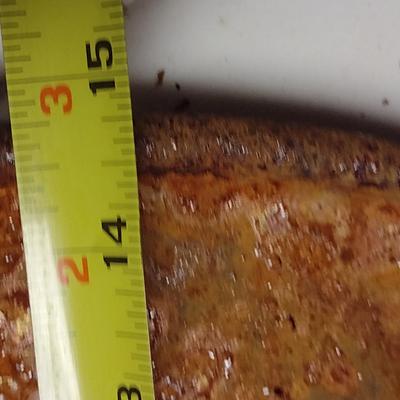 Large, Lodge Cast Iron Double Handled Griddle- Approx 15" in Diameter, 1" Deep