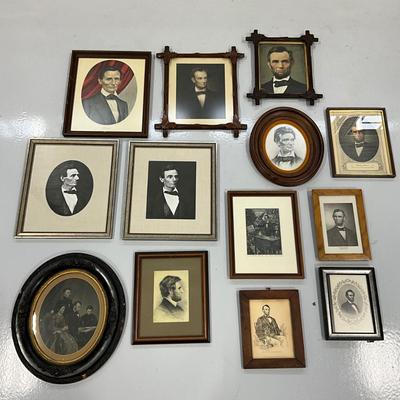 1025 Large lot of Abraham Lincoln Prints / Portraits
