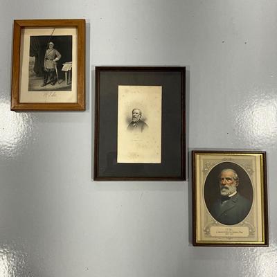 1027 Lot of Robert E. Lee Framed Artwork