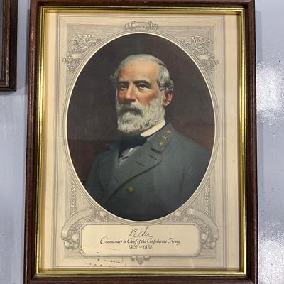 1027 Lot of Robert E. Lee Framed Artwork