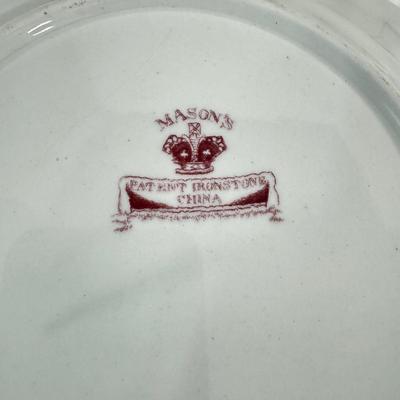 1031 Set of Four Antique Mason’s Ironstone Plates
