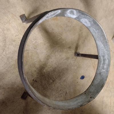 Large Copper Pot with Cast Metal Stand for Outdoor Cooking