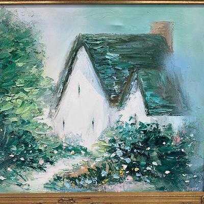 1032 Original Landscape Oil Painting "A Little of Ireland" by Lillian August