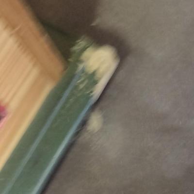 Hand Painted Solid Wood Toy Chest- Approx 49" x 17 1/2" x 18" Tall