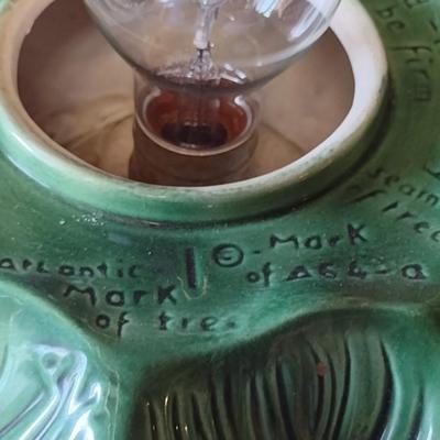 Vintage Two Piece Ceramic Christmas Tree with Bulbs- Approx 21" Tall