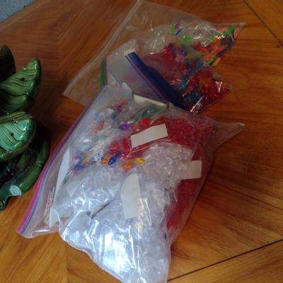 Vintage Two Piece Ceramic Christmas Tree with Bulbs- Approx 21" Tall