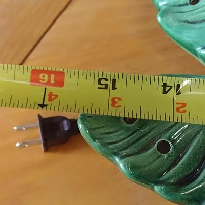 Vintage Two Piece Ceramic Christmas Tree with Bulbs- Approx 21" Tall