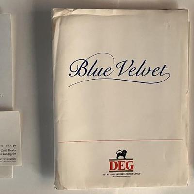 Blue Velvet press kit