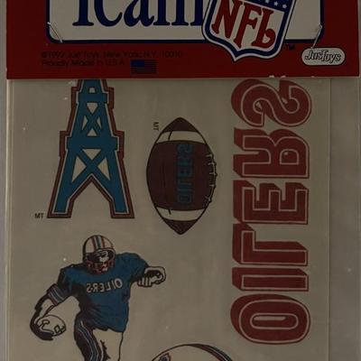 Houston Oilers tattoo sheet