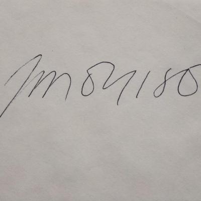 Jim Morrison signature slip