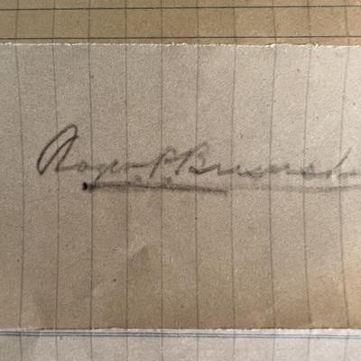 Roger Bresnahanoriginal signature