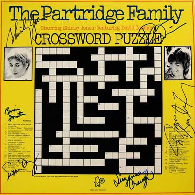 The Partridge Family signed Crossword Puzzle album