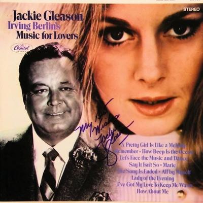 Jackie Gleason Irving Berlin's Music For Lovers signed album