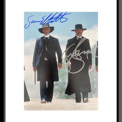 Tombstone Sam Elliott and Kurt Russell signed photo