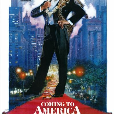 Coming to America 1988 original vintage one sheet poster