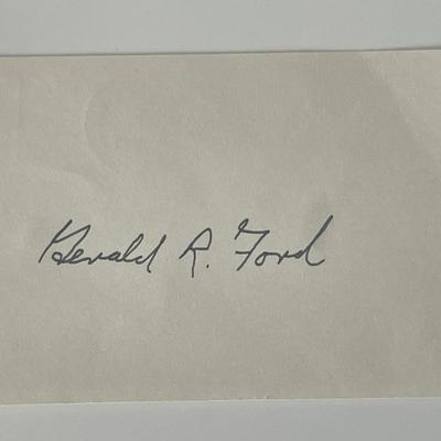 38th POTUS Gerald Ford printed signature