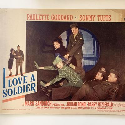 I Love a Soldier original 1944 vintage lobby card