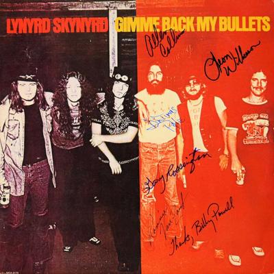 Lynyrd Skynyrd signed Gimme Back My Bullets album