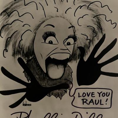Phyllis Diller signed photo.