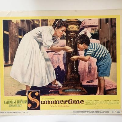 Summertime original 1955 vintage lobby card