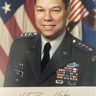 Colin Powell signed photo