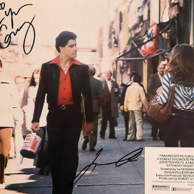 Saturday Night Fever signed lobby card