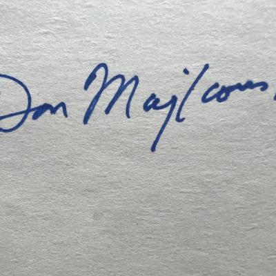 Don Majkonski original signature