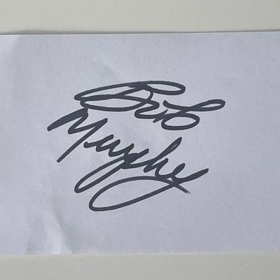 Golfer Bob Murphy autograph note