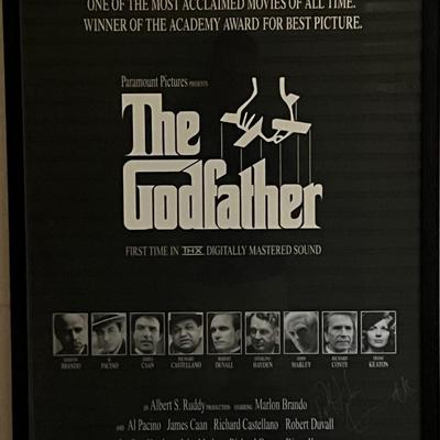 The Godfather 25th Anniversary cast signed poster