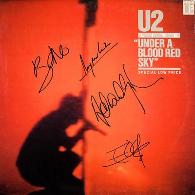U2 Under A Blood Red Sky signed album