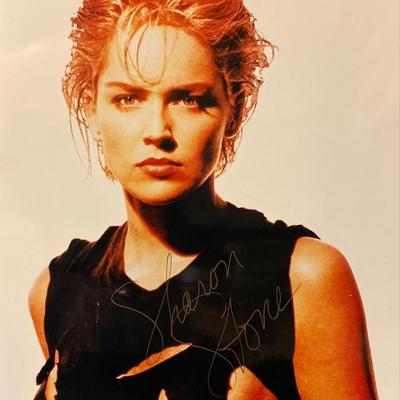 Sharon Stone signed photo