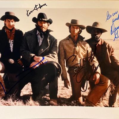 Silverado Kevin Costner, Kevin Kline, Scott Glenn, and Danny Glover signed movie photo