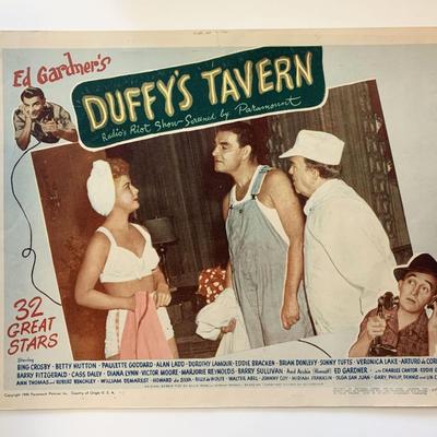 Duffy's Tavern original 1945 vintage lobby card